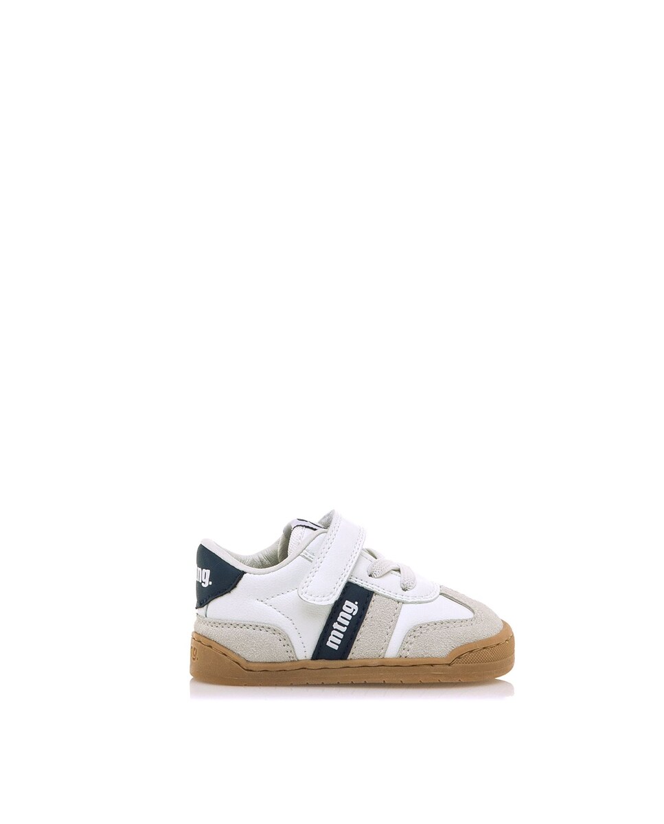 Sapatilhas Desportivas para Bebé com Velcro Branco-1