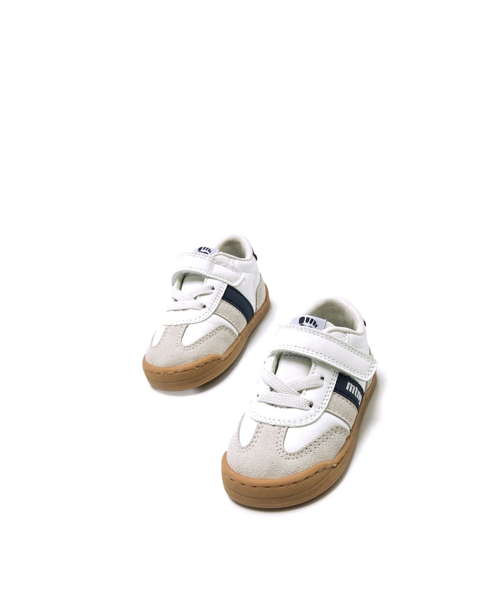 Sapatilhas Desportivas para Bebé com Velcro Branco-2