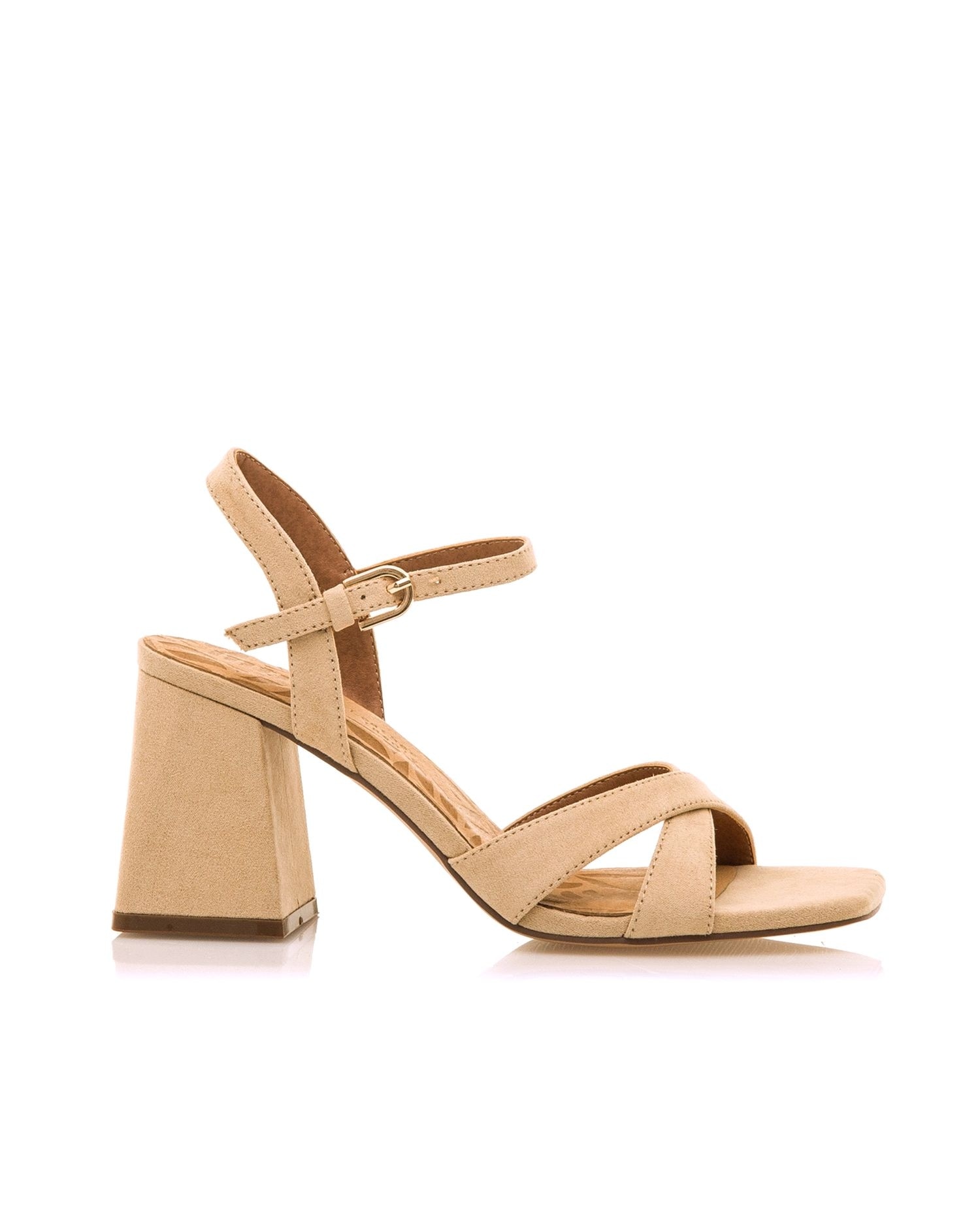 Imagem 0 de Sandálias de Salto com Peito Do Pé Cruzado