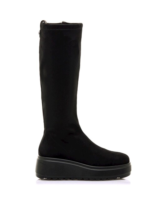 Imagem 0 de Botas Básicas com Plataforma e Cano Stretch