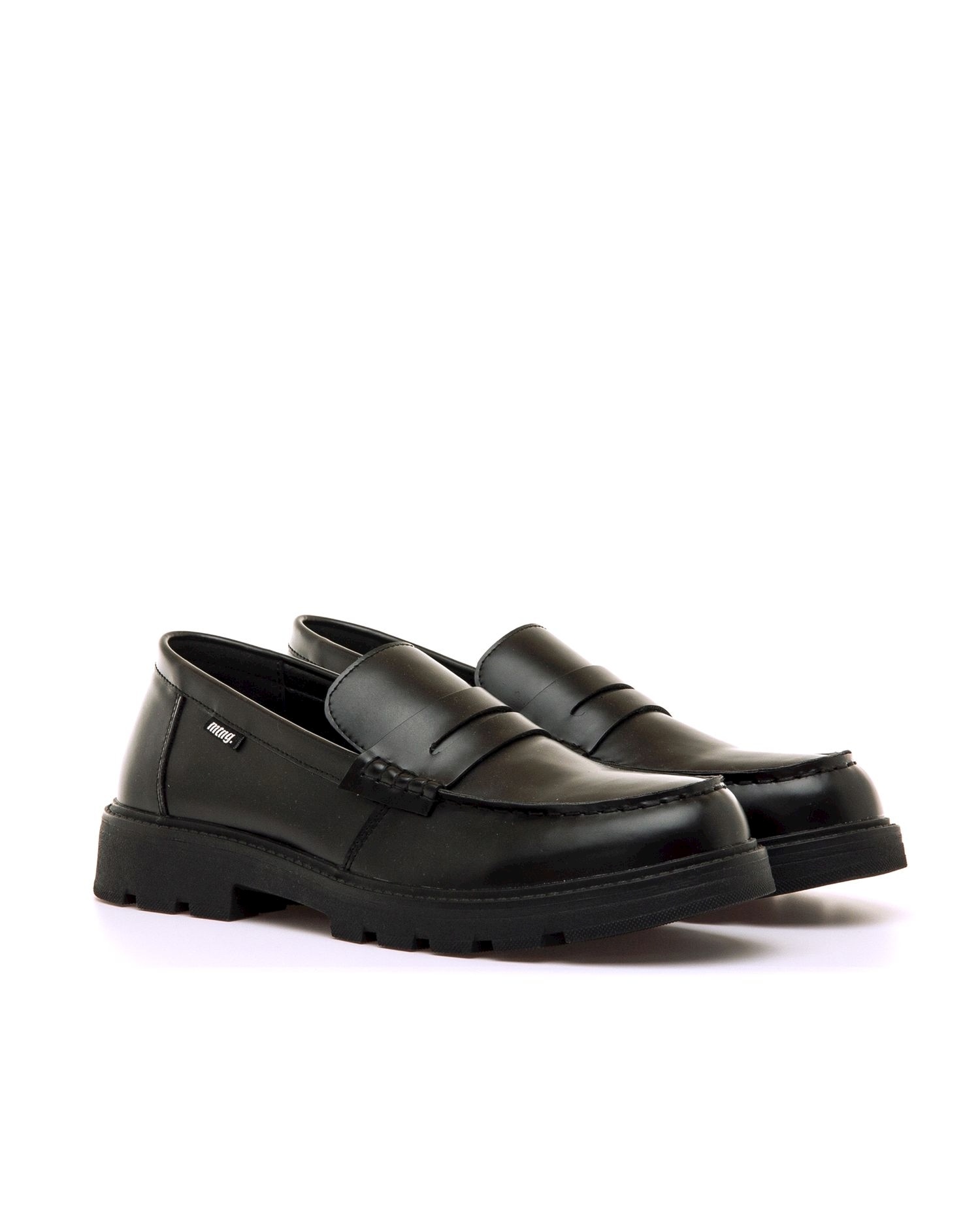 Mocassins de Estilo Formal sem Cordões Preto-5