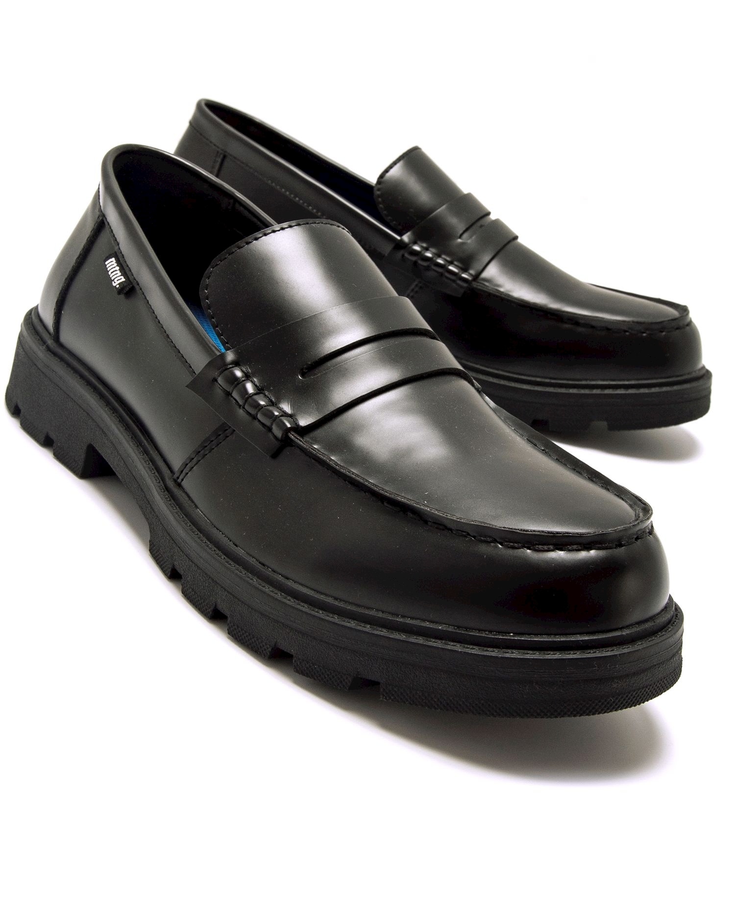 Mocassins de Estilo Formal sem Cordões Preto-6