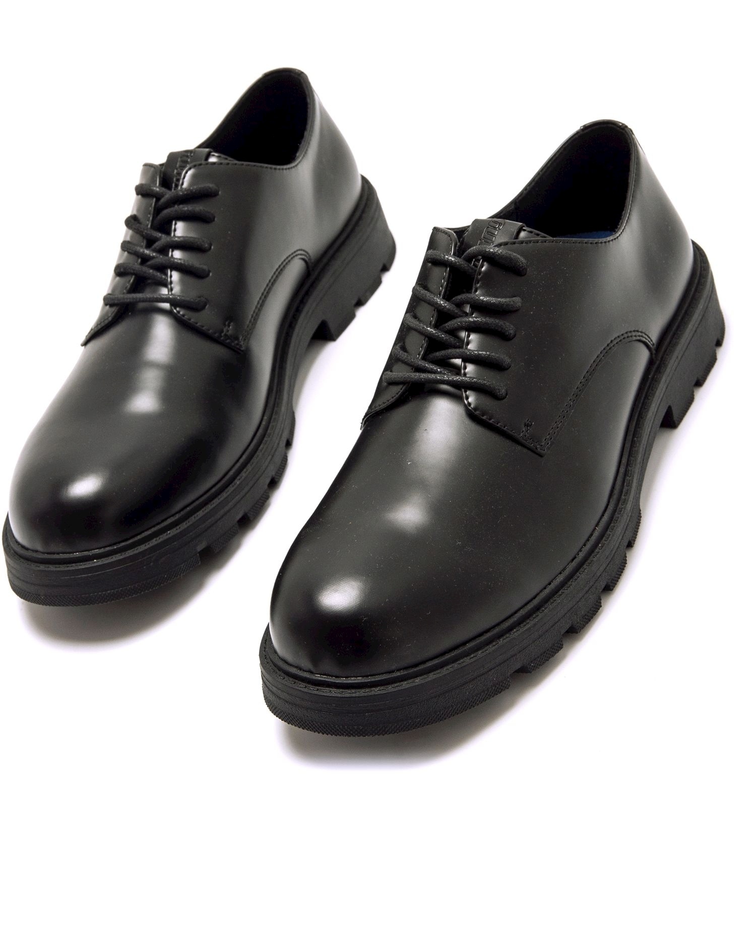Sapatos de Cordões de Estilo Formal Preto-2