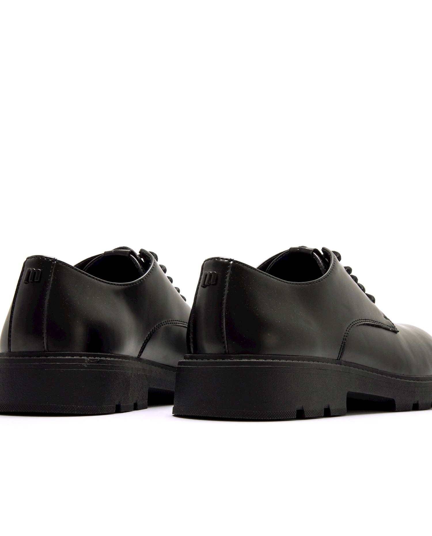 Sapatos de Cordões de Estilo Formal Preto-3