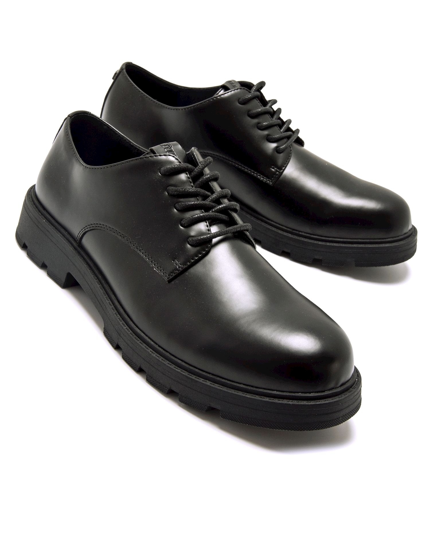Sapatos de Cordões de Estilo Formal Preto-4