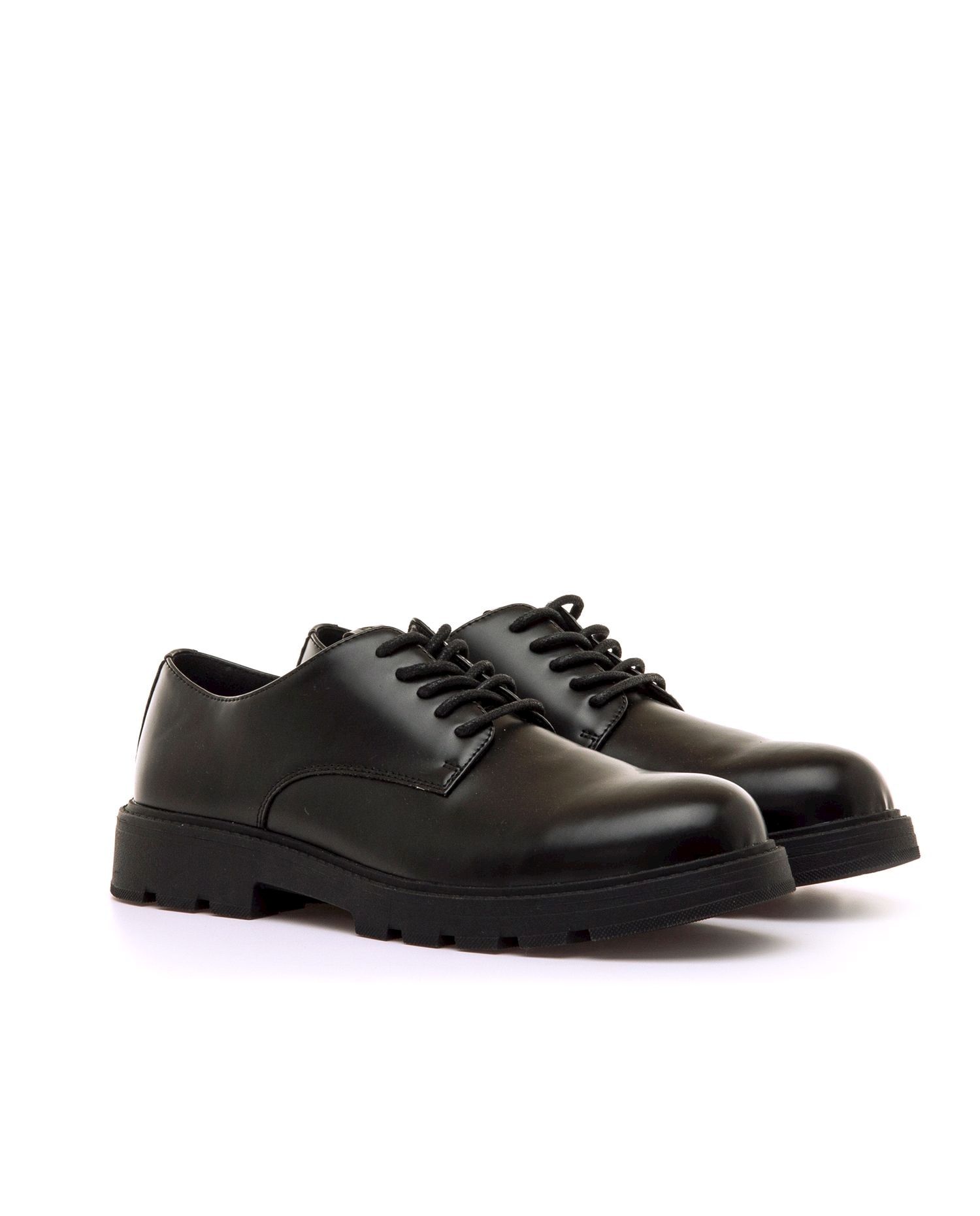 Sapatos de Cordões de Estilo Formal Preto-5