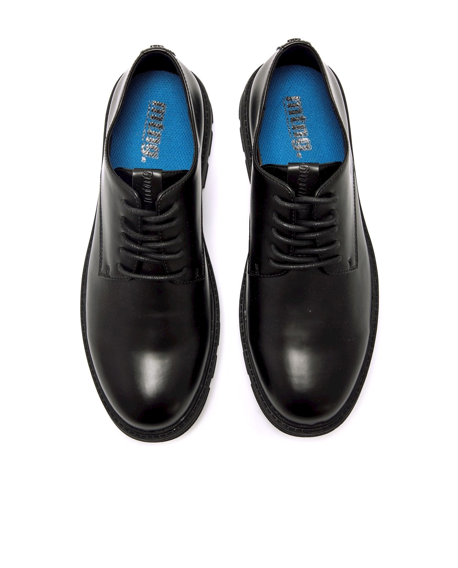 Sapatos de Cordões de Estilo Formal Preto-6