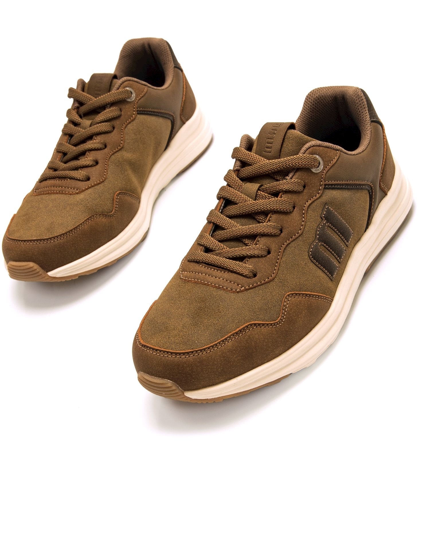 Sapatilhas Desportivas com Piso Grosso Castanho-2