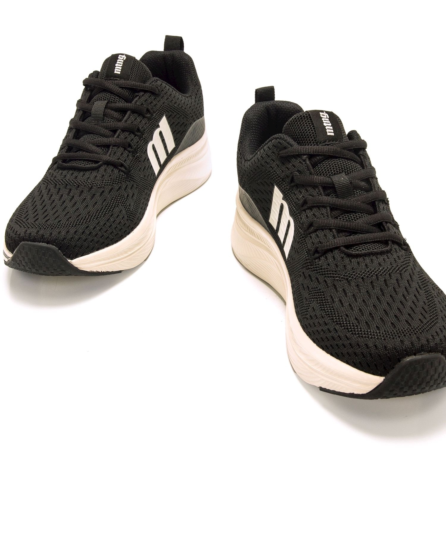 Sapatilhas Desportivas com Piso Grosso Preto / Branco-4