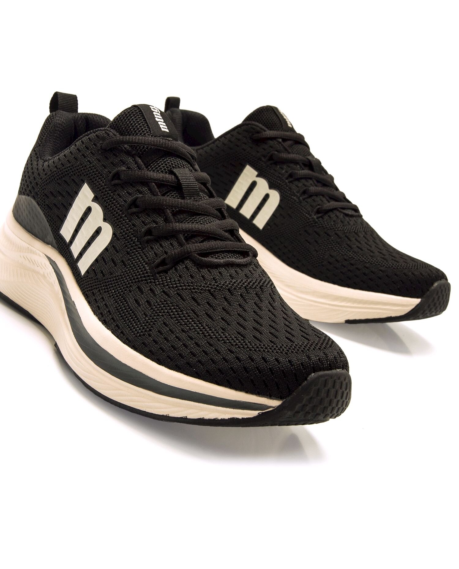 Sapatilhas Desportivas com Piso Grosso Preto / Branco-6