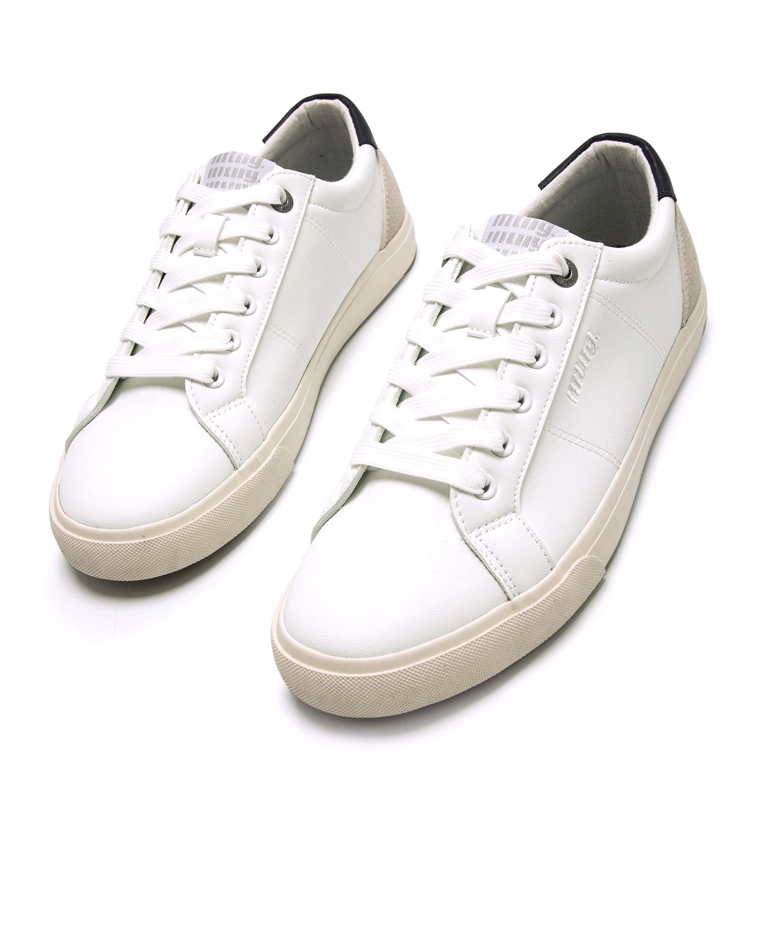 Sapatilhas Desportivas Estilo Bamba com Atacadores Branco / Preto-2