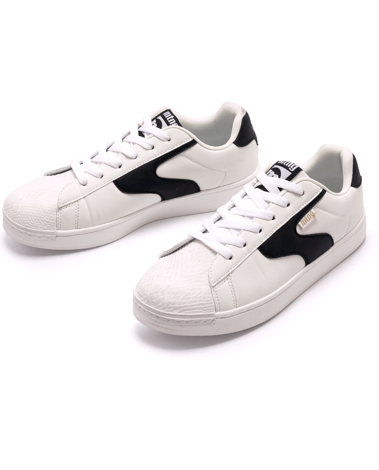 Sapatilhas Desportivas com Piso Duplo Estilo Bamba Branco / Preto-2