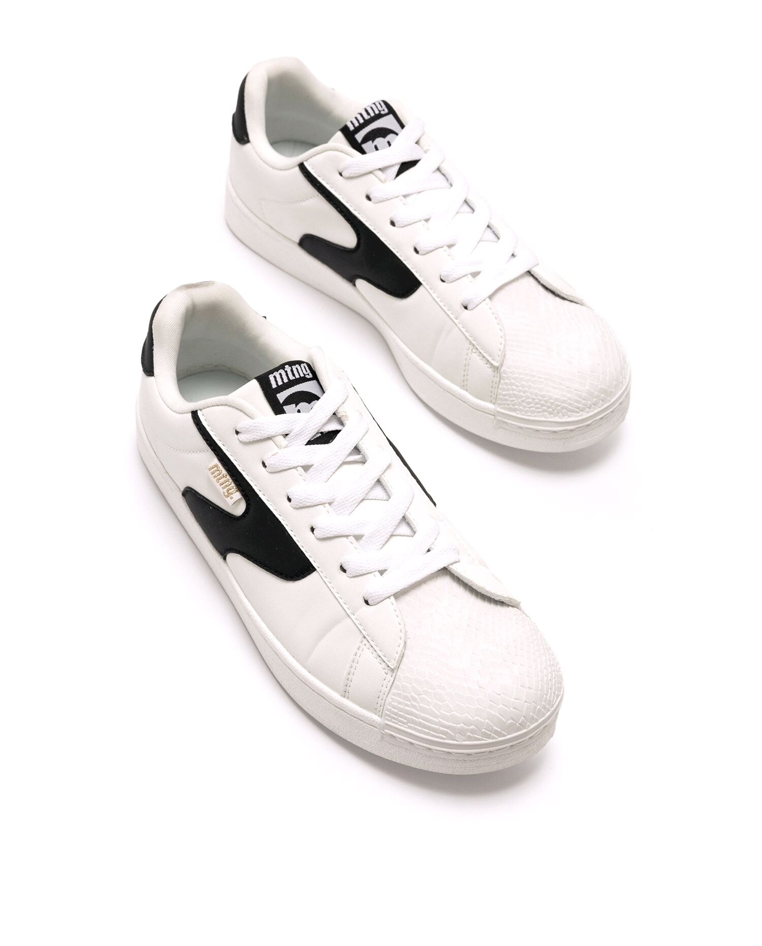 Sapatilhas Desportivas com Piso Duplo Estilo Bamba Branco / Preto-3