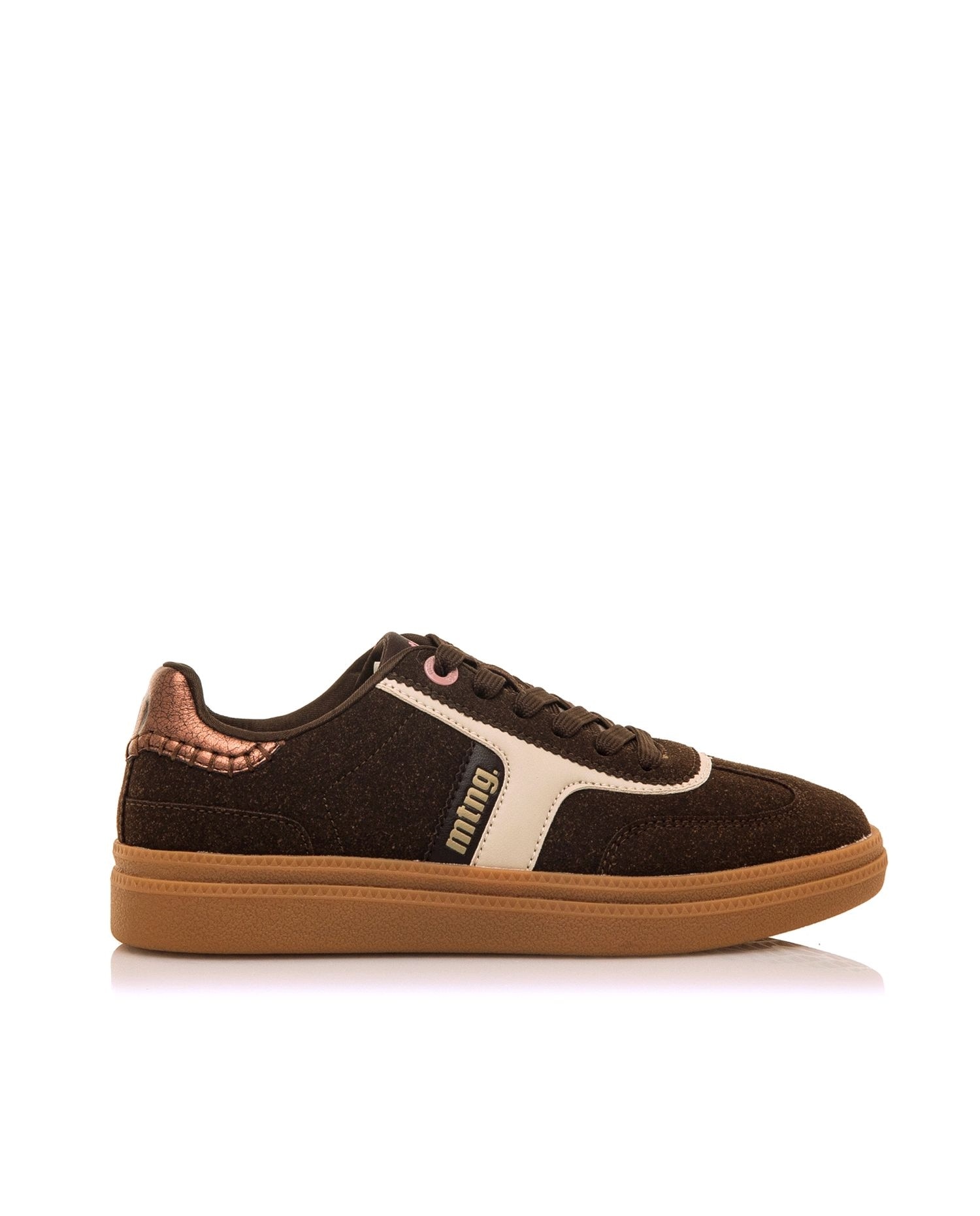 Sapatilhas Desportivas Estilo Bamba com Sola Caramelo Castanho-1