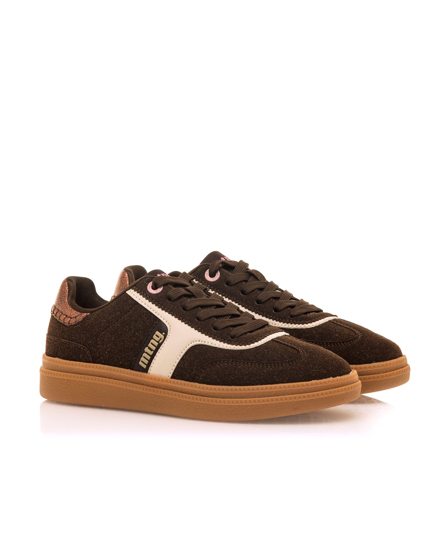 Sapatilhas Desportivas Estilo Bamba com Sola Caramelo Castanho-5