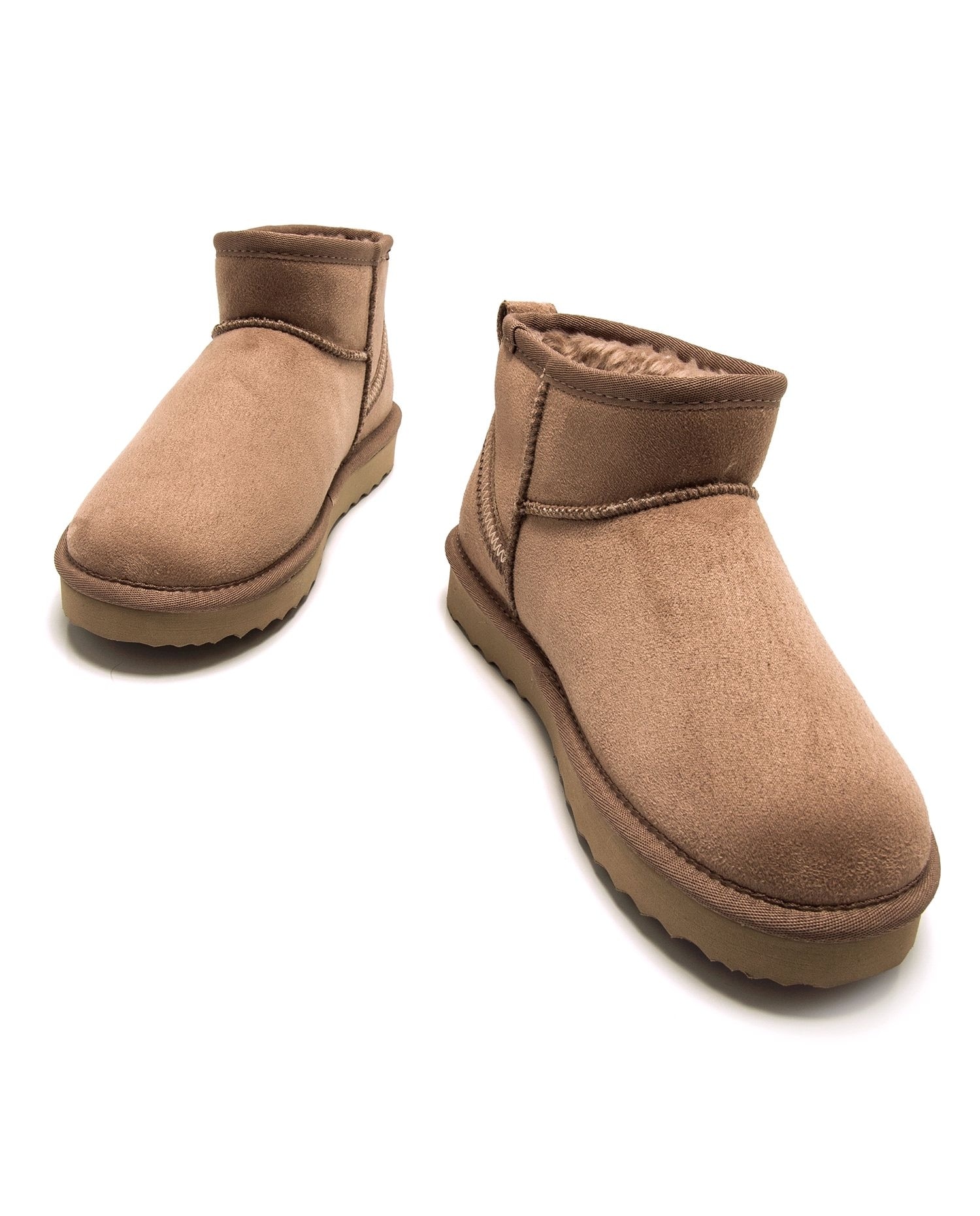 Botins de Pelo Interior Mustang Tabaco-4