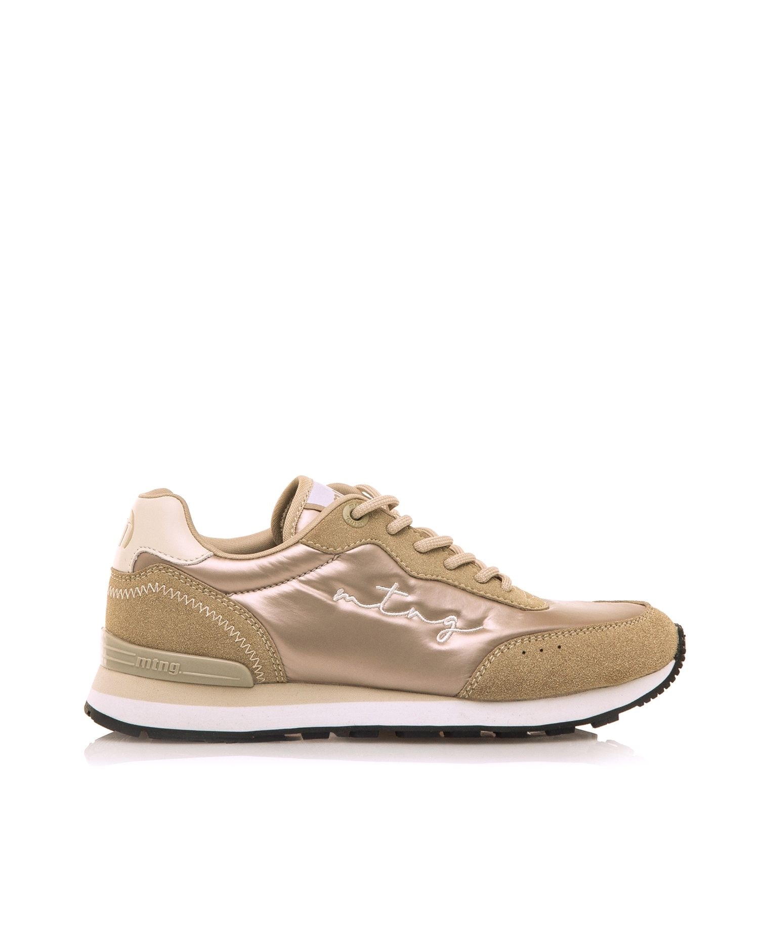 Sapatilhas Desportivas Estilo Running com Sola Serrilhada Ouro-1