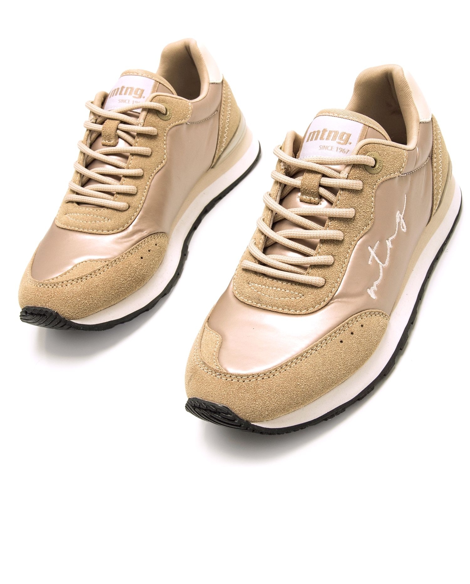 Sapatilhas Desportivas Estilo Running com Sola Serrilhada Ouro-2