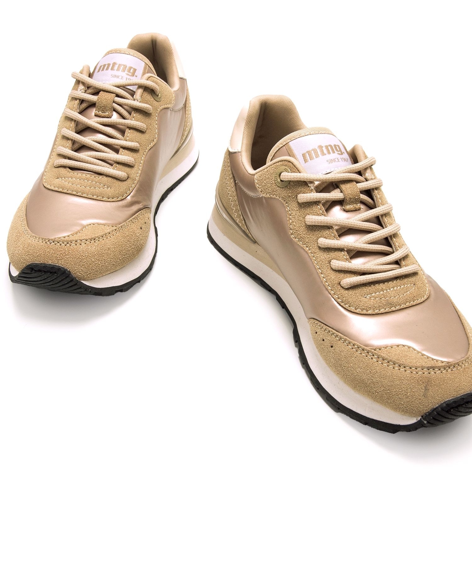 Sapatilhas Desportivas Estilo Running com Sola Serrilhada Ouro-4