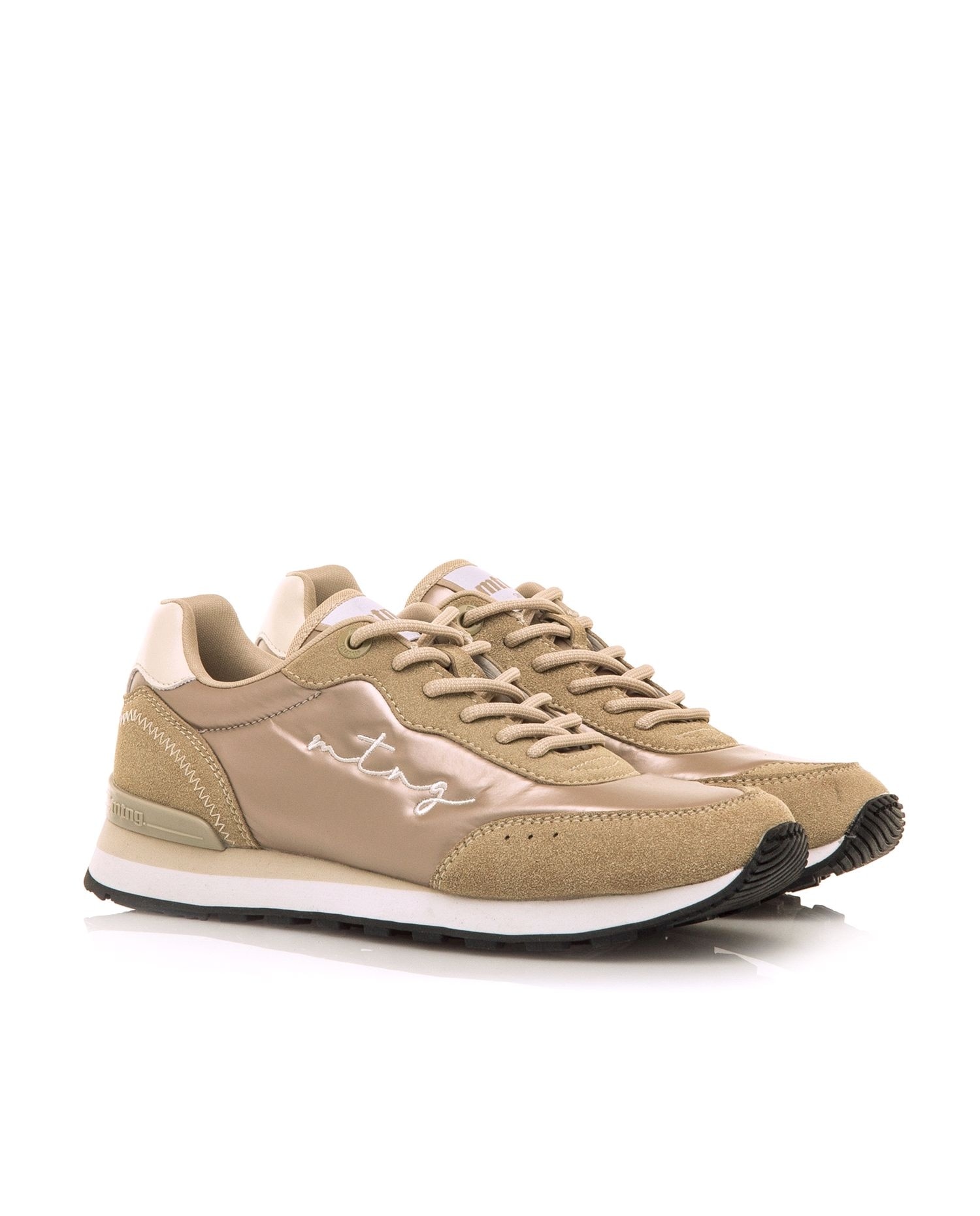Sapatilhas Desportivas Estilo Running com Sola Serrilhada Ouro-5