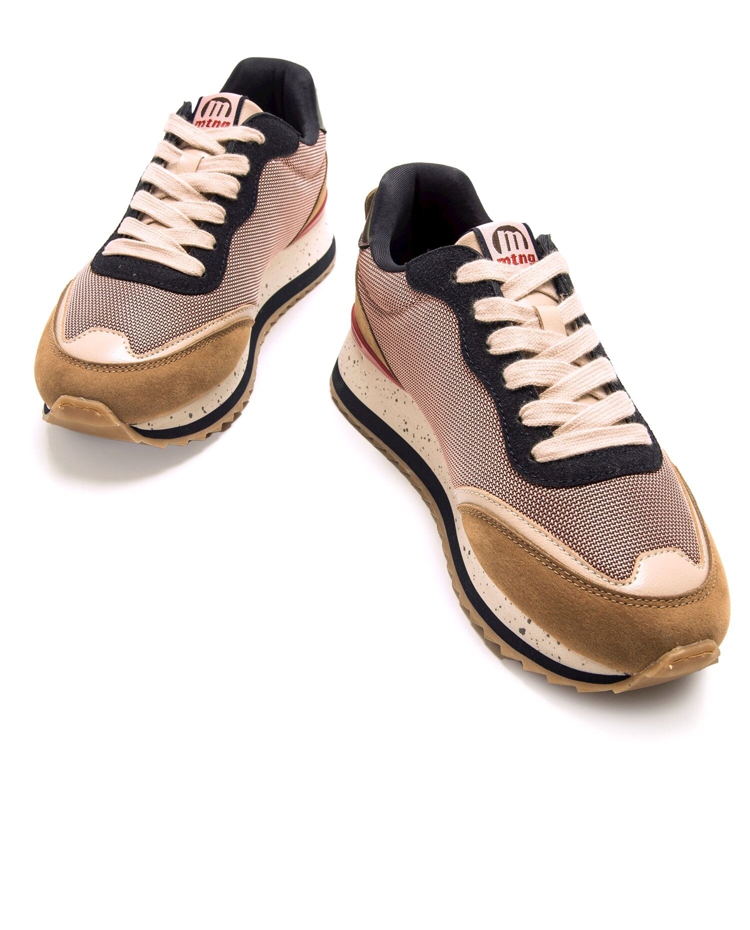 Sapatilhas Desportivas com Piso de Plataforma Castanho-4