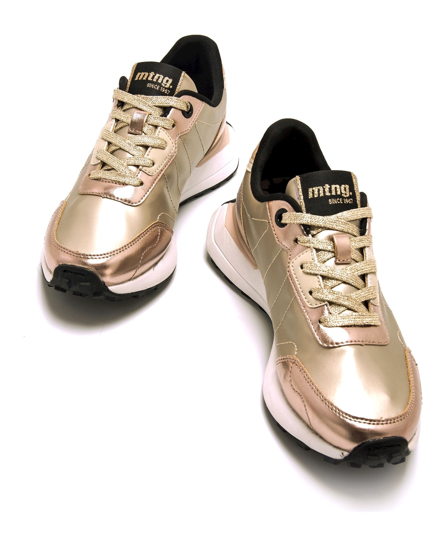 Sapatilhas Desportivas com Piso Grosso Dourado-4