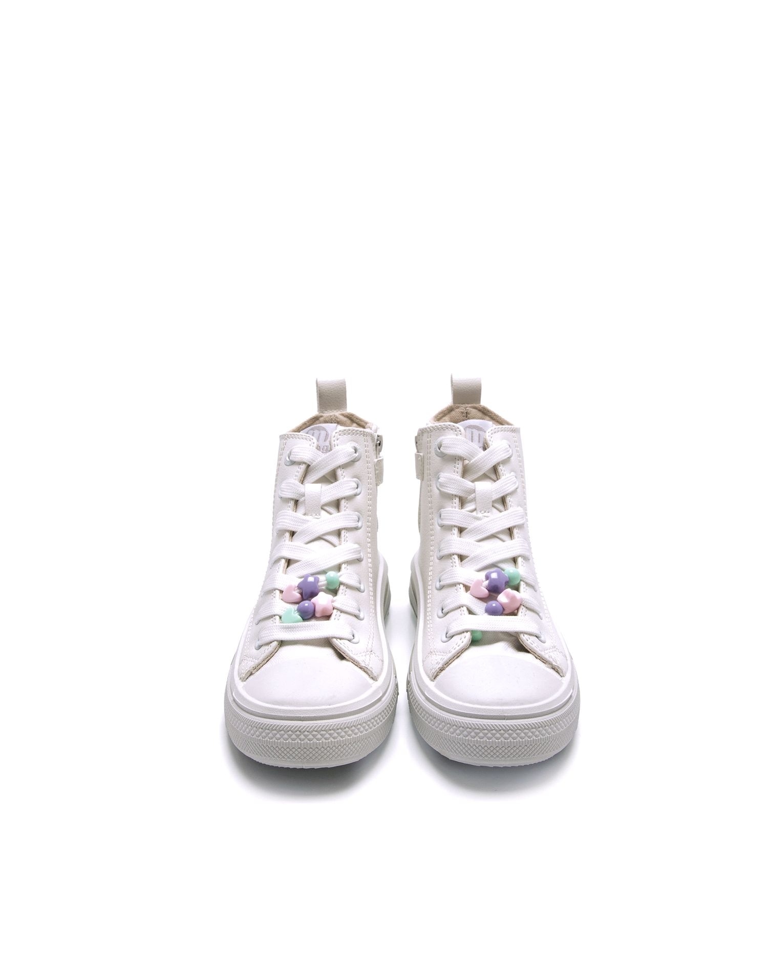 Sapatilhas Infantil Estilo Bota Branca-4