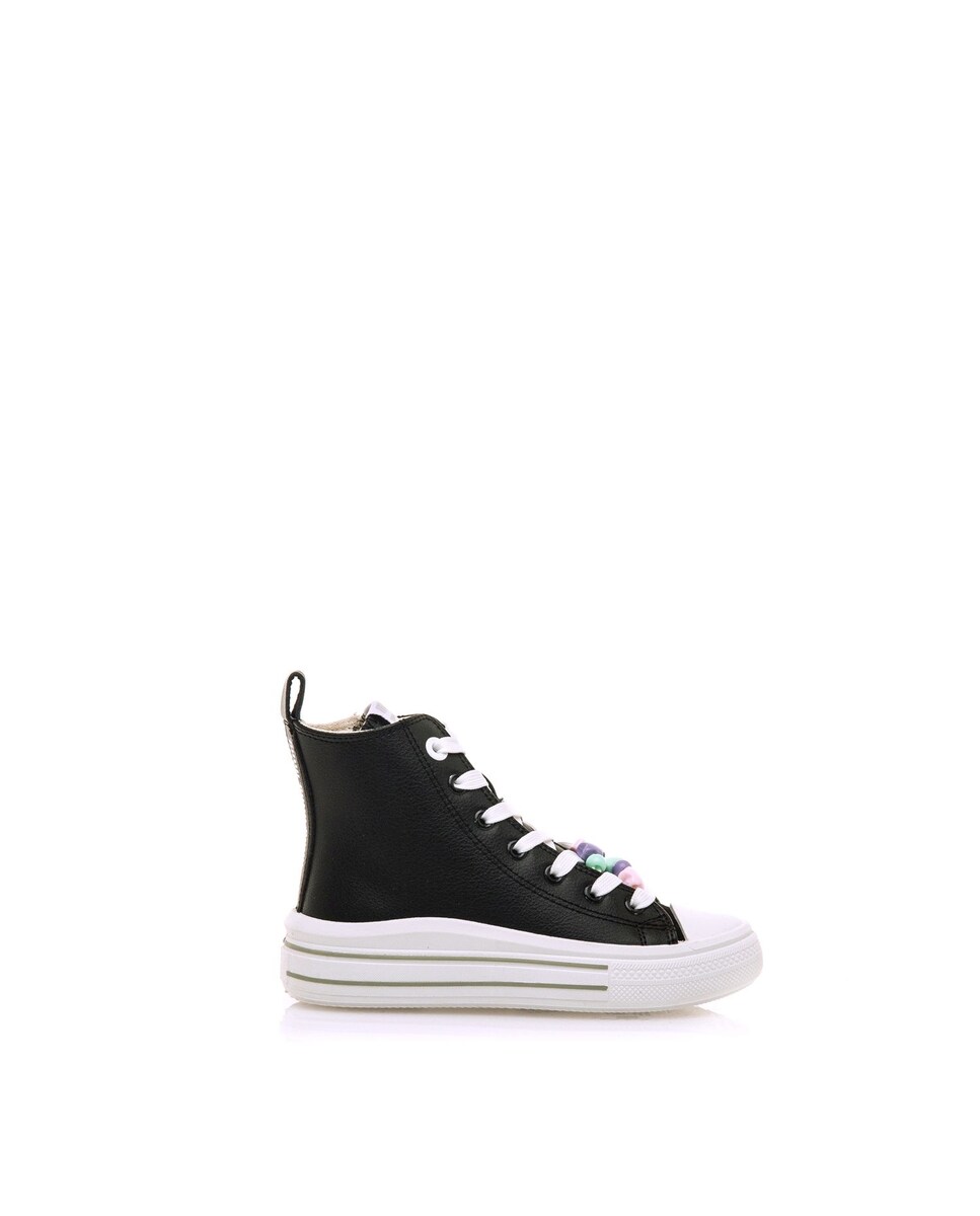 Sapatilhas Tipo Botins Preto-1