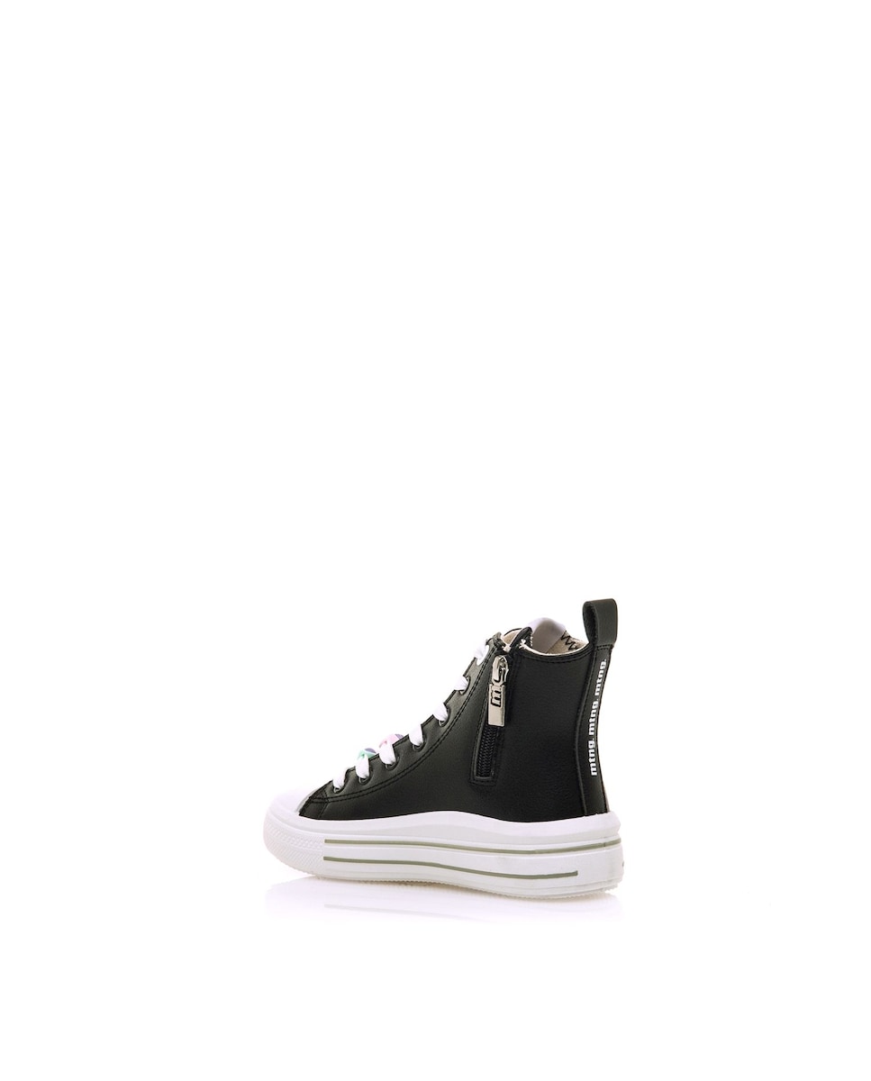 Sapatilhas Tipo Botins Preto-4