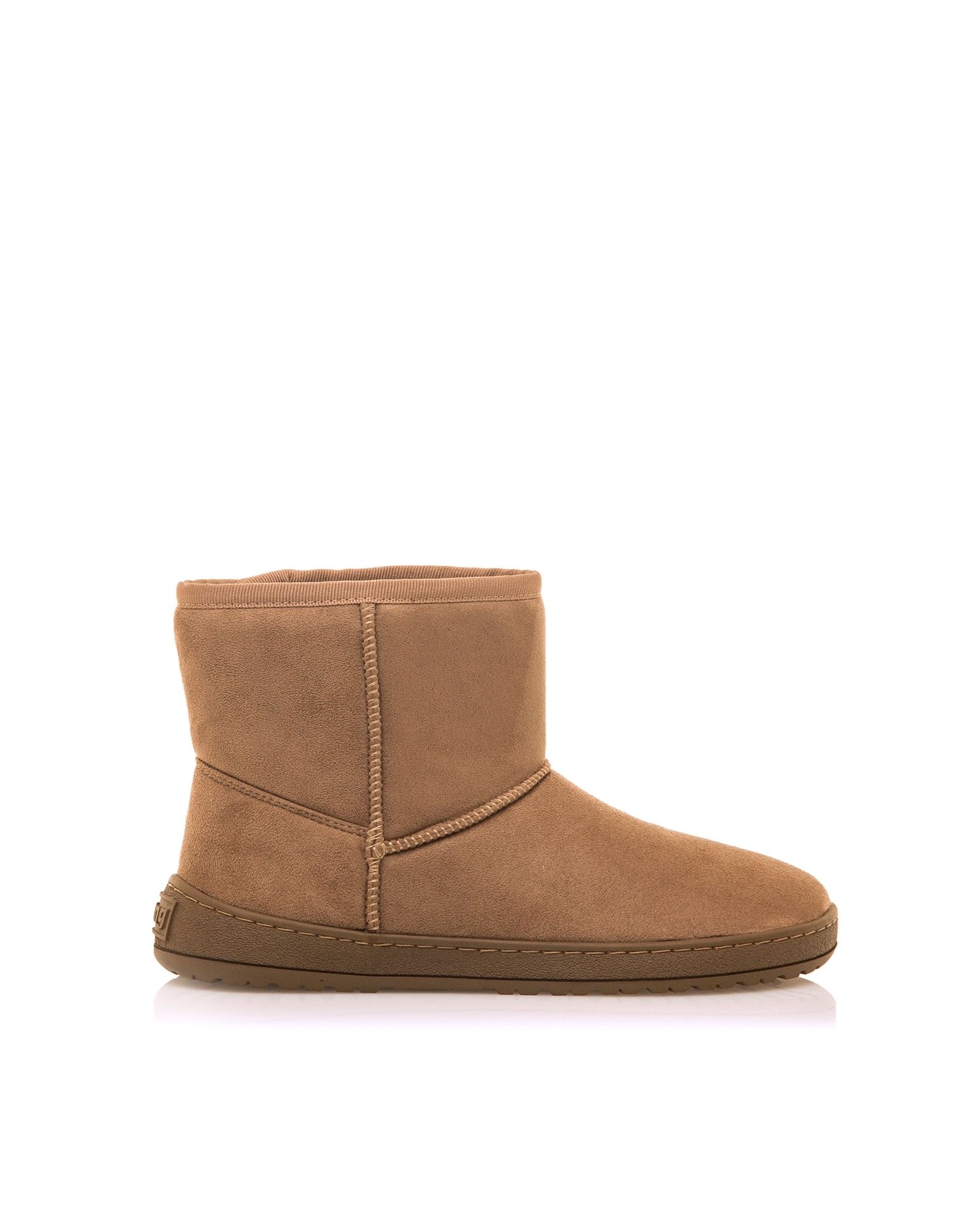 Botins Básicos com Pelo Interior e Sola Respeitosa Castanho-1