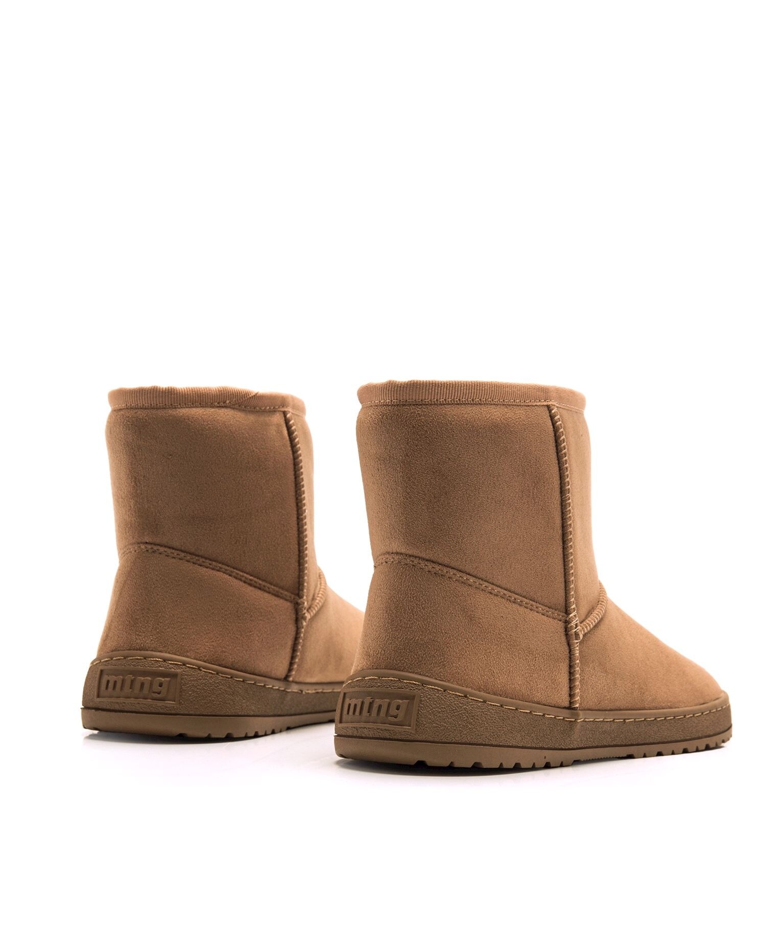 Botins Básicos com Pelo Interior e Sola Respeitosa Castanho-3