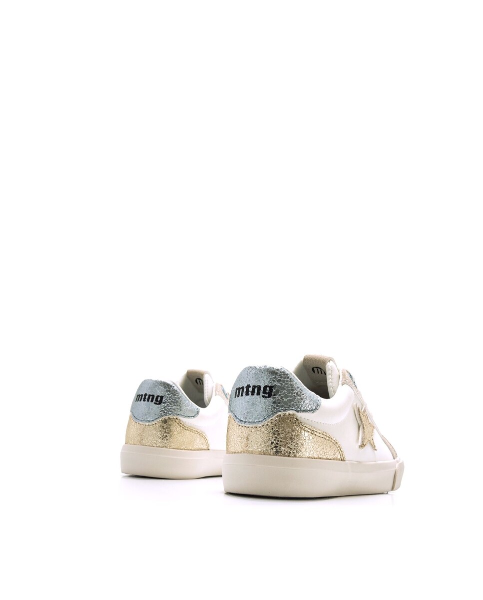 Sapatilhas com Detalhes de Estrela Branco-3