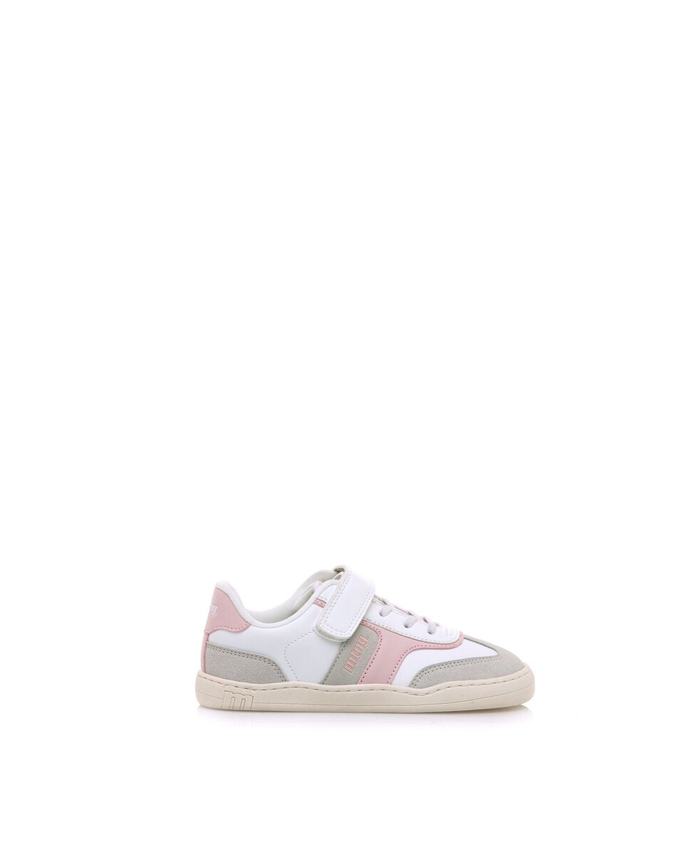 Sapatilhas Desportivas Infantil com Piso Respeitoso Branco / Rosa-1