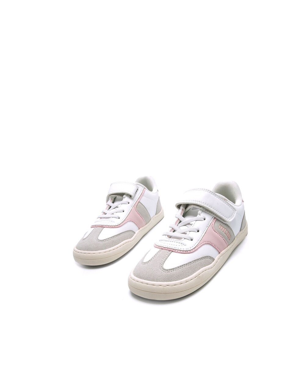 Sapatilhas Desportivas Infantil com Piso Respeitoso Branco / Rosa-2