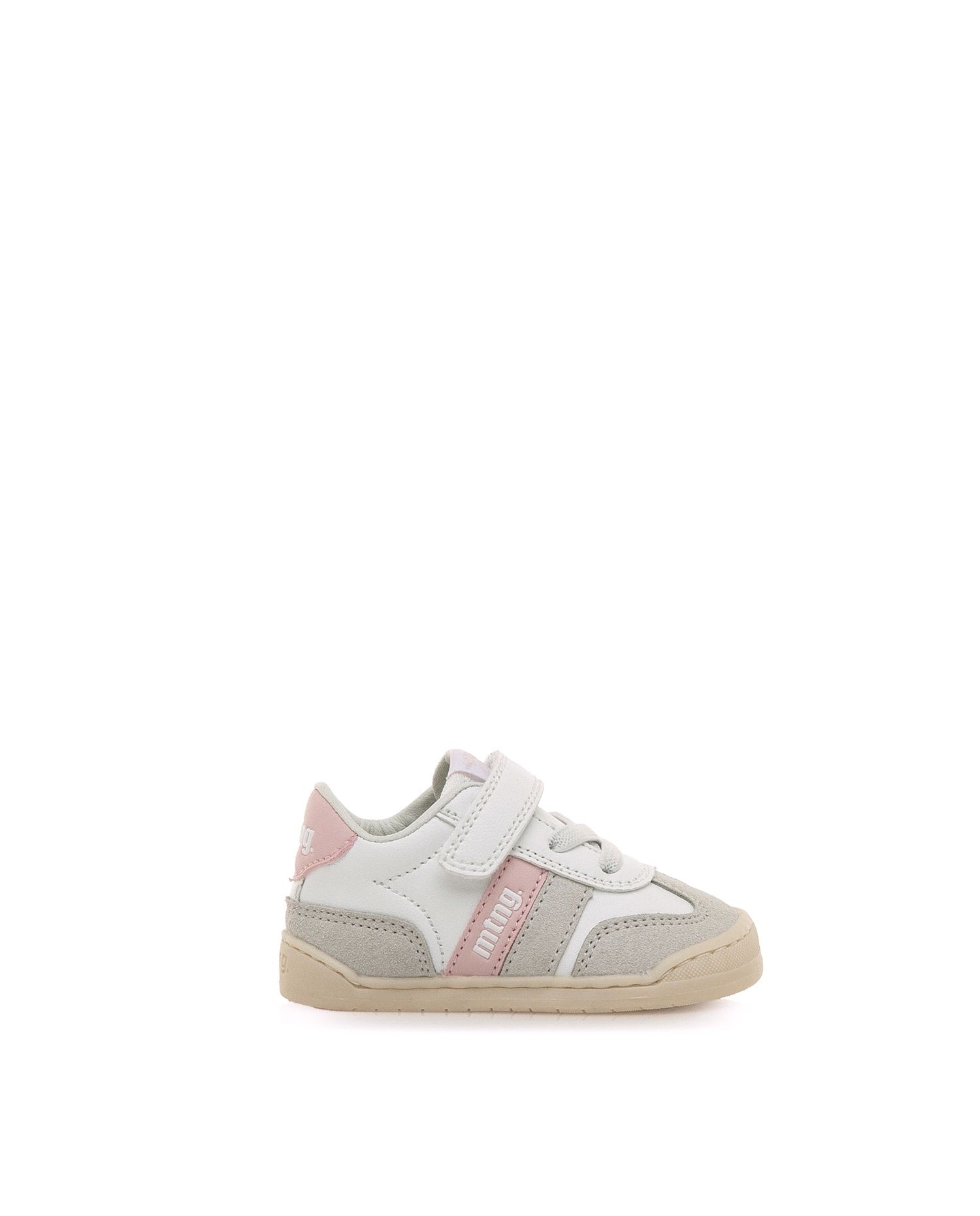 Sapatilhas Desportivas para Bebé com Velcro MTNG Branco / Cinzento-1