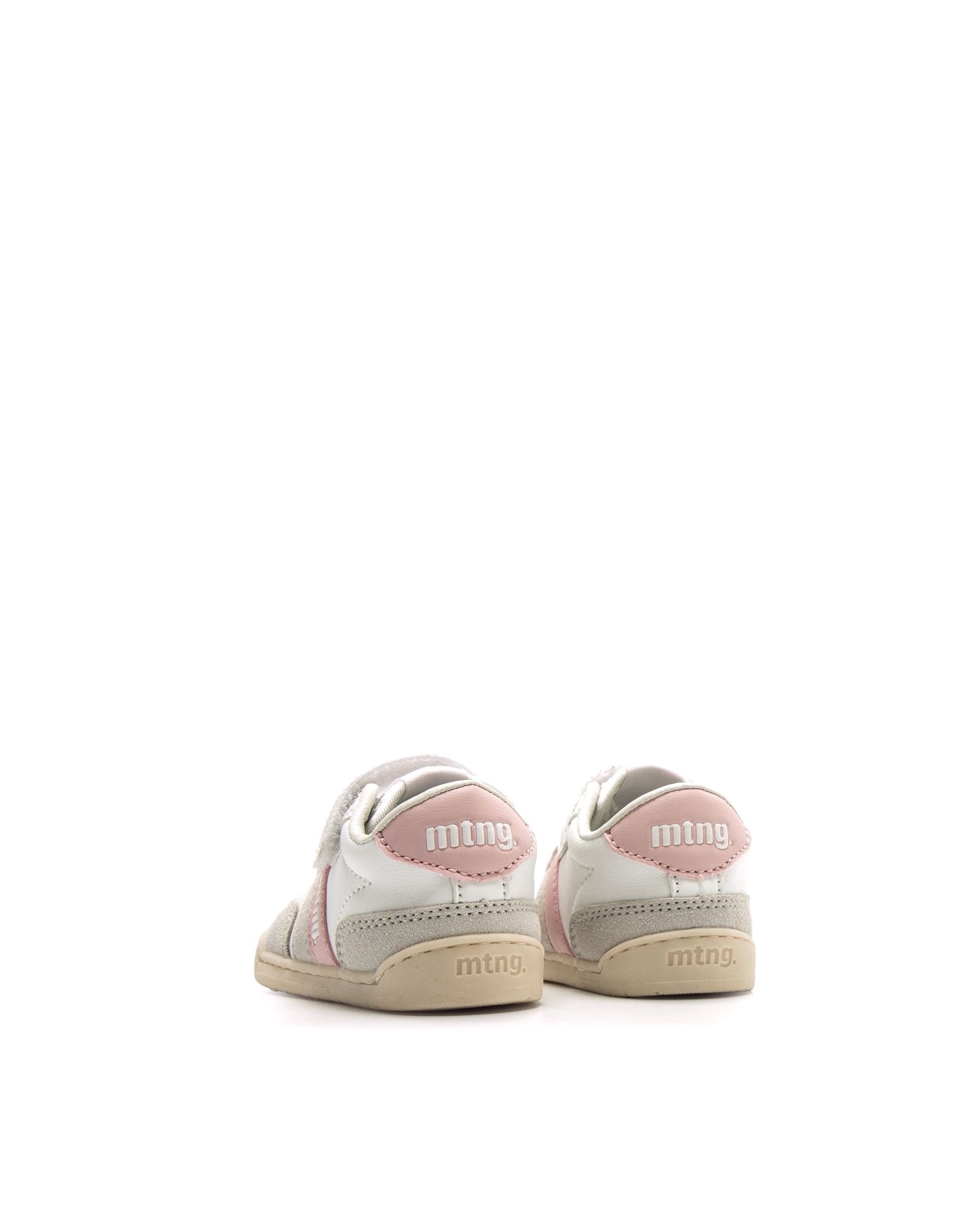 Sapatilhas Desportivas para Bebé com Velcro MTNG Branco / Cinzento-3