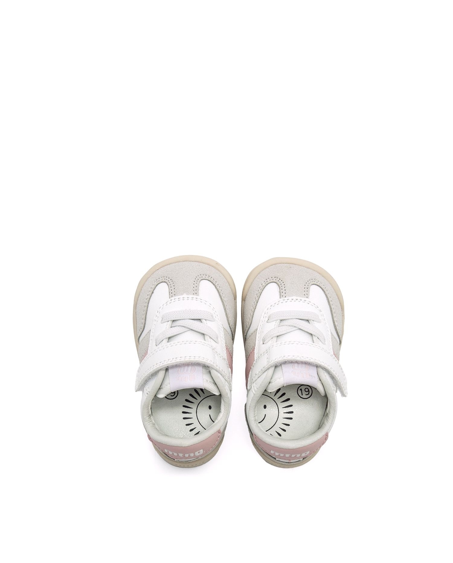 Sapatilhas Desportivas para Bebé com Velcro MTNG Branco / Cinzento-6