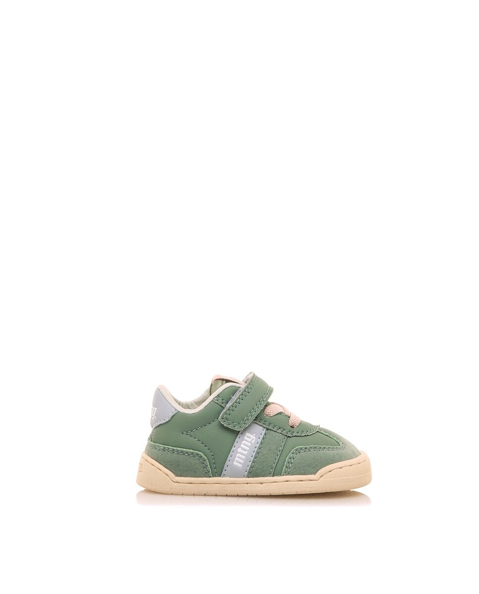 Sapatilhas Desportivas para Bebé com Velcro Verde-antiquário-1