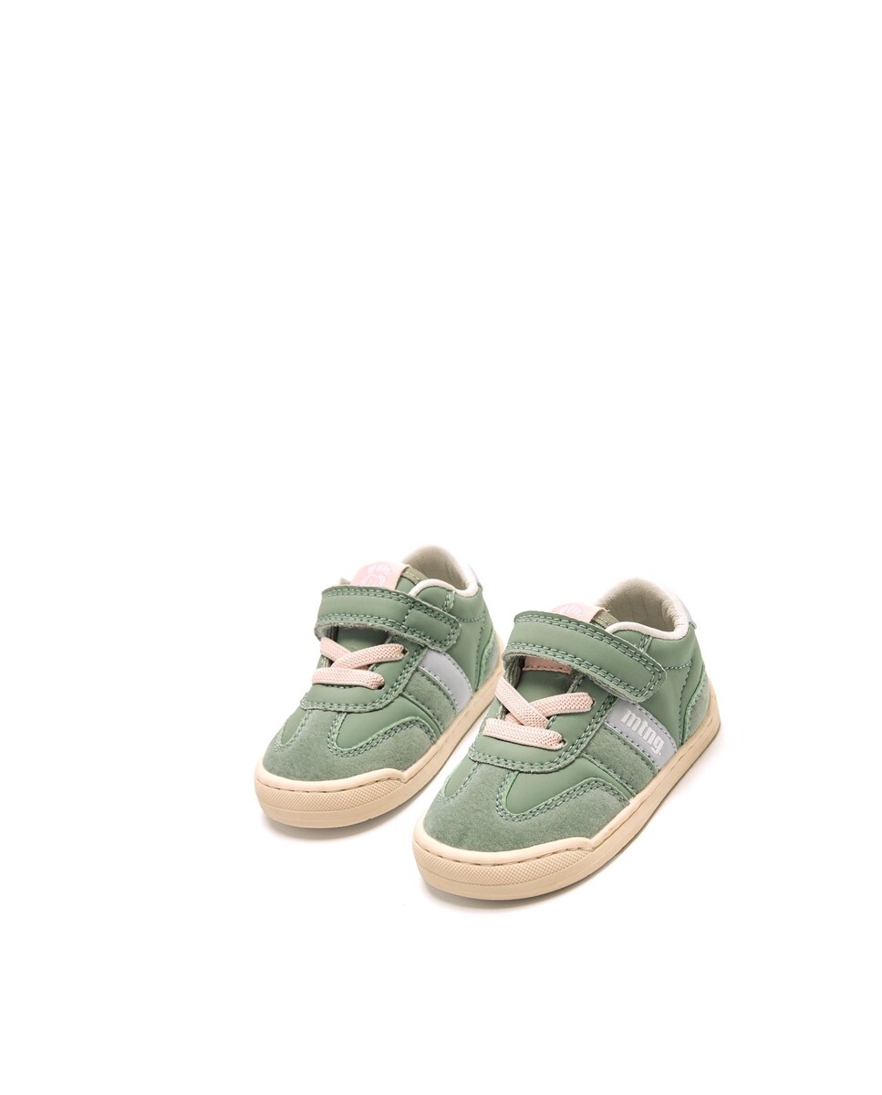 Sapatilhas Desportivas para Bebé com Velcro Verde-antiquário-2