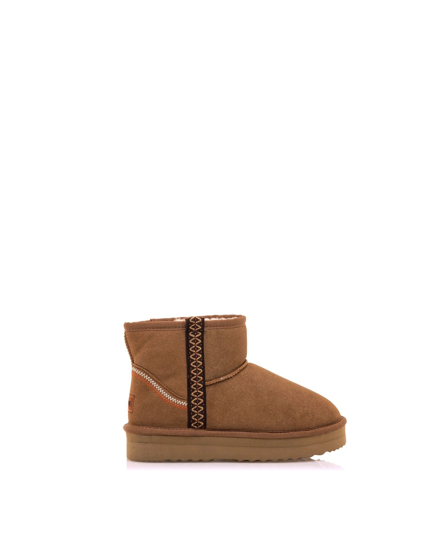 Botas com Pelo Interior e Piso Duplo Camel-1