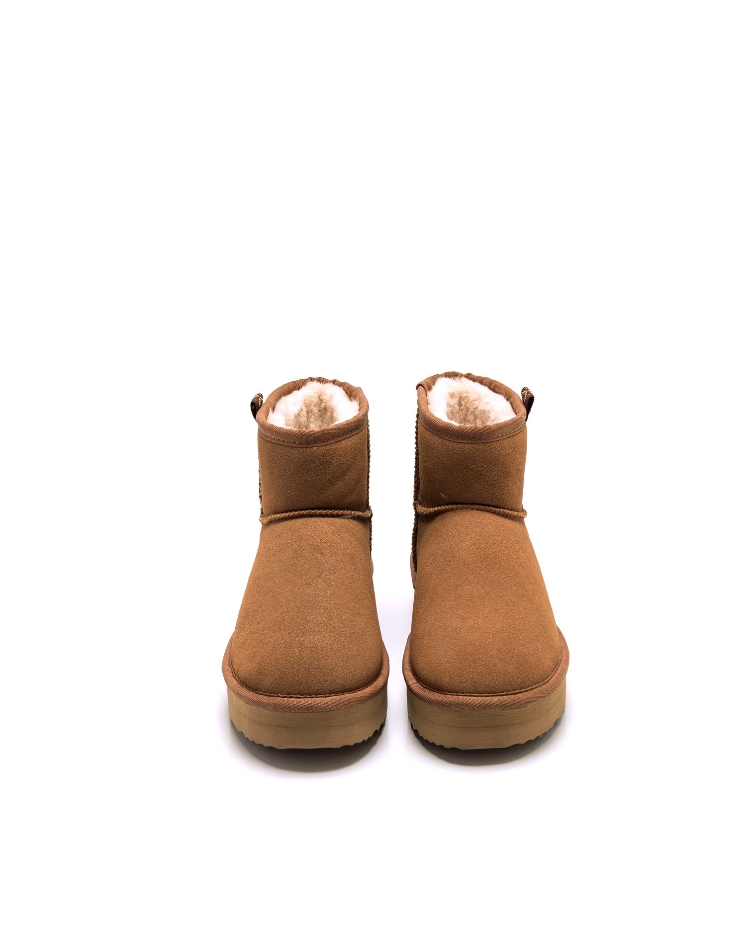 Botas com Pelo Interior e Piso Duplo Camel-4