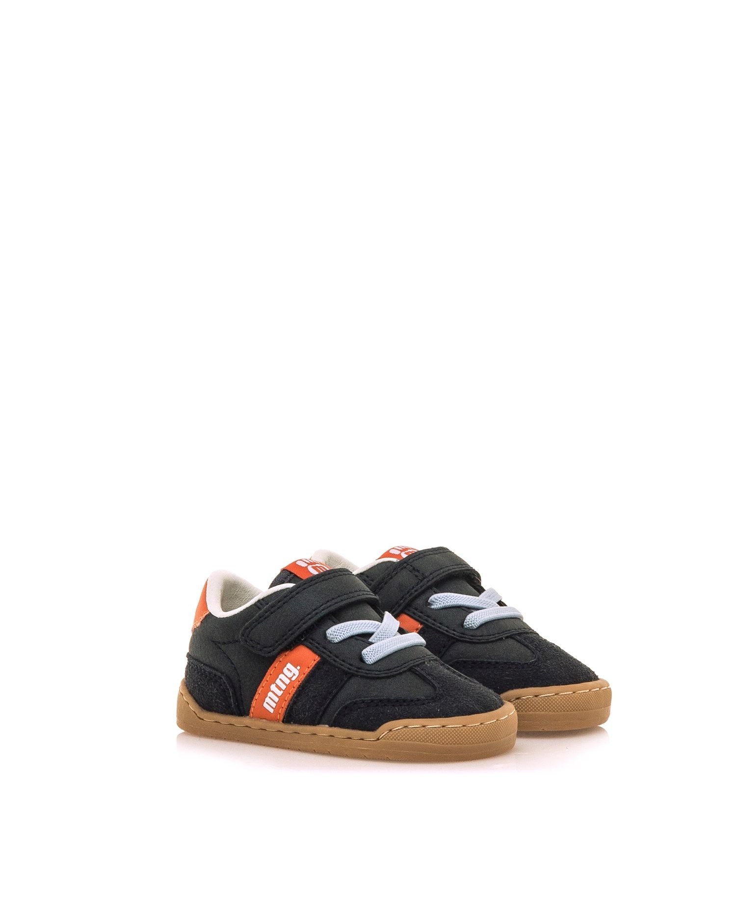 Sapatilhas Desportivas para Bebé com Velcro Azul-marinho / Laranja-5