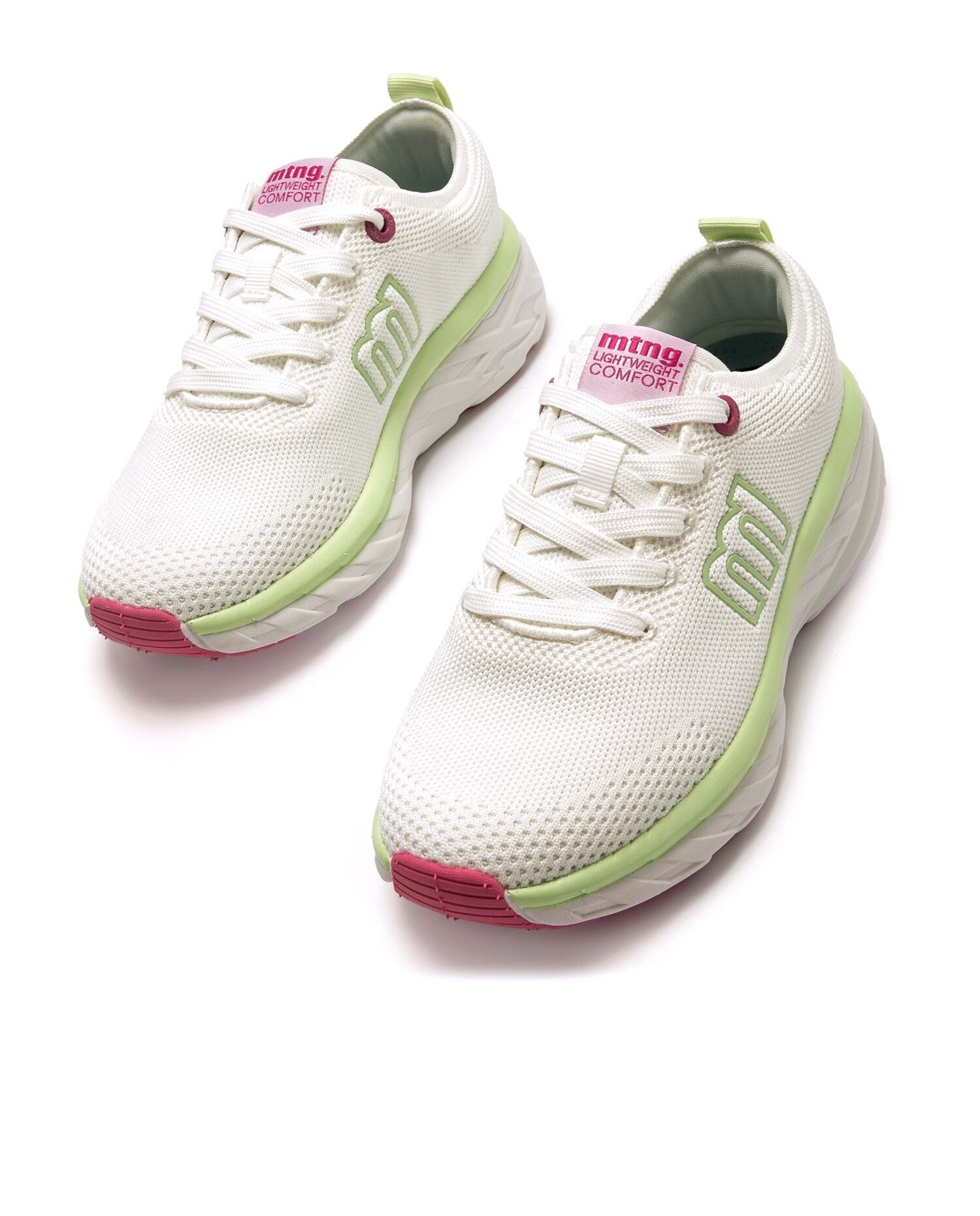 Sapatilhas Desportivas em Tecido Ajustável Branco-2