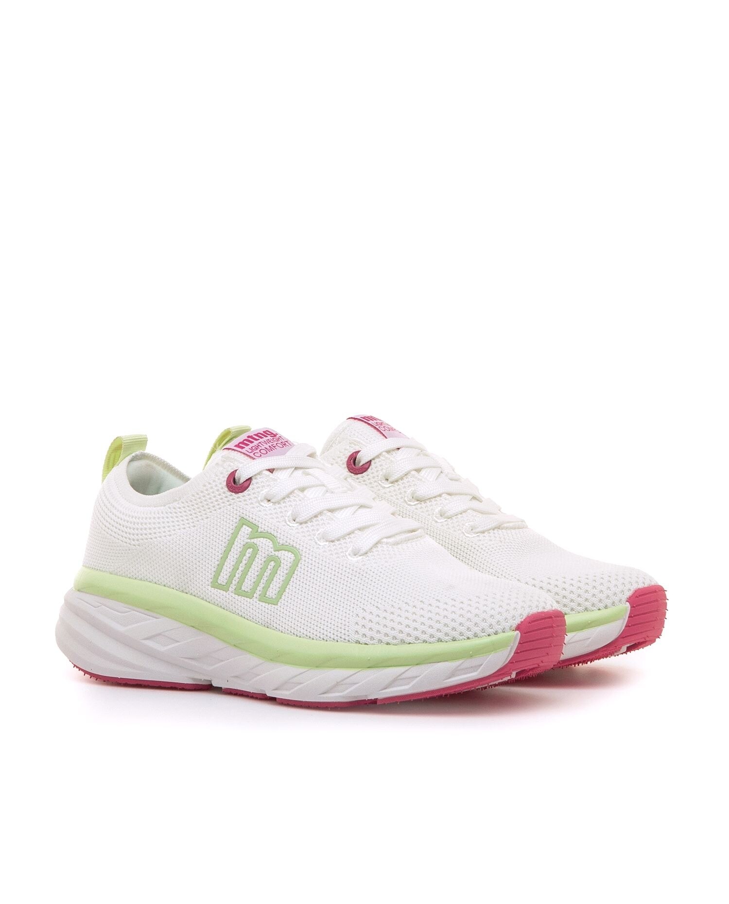 Sapatilhas Desportivas em Tecido Ajustável Branco-5