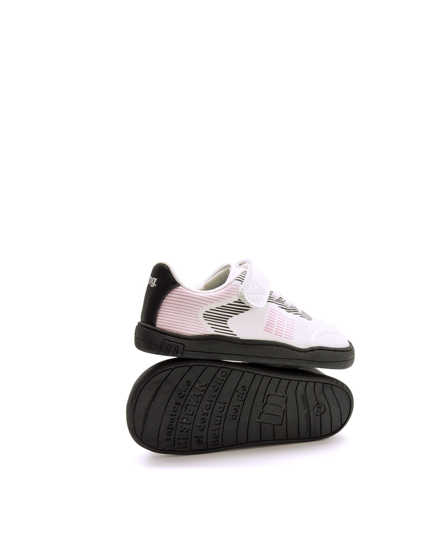 Sapatilhas Desportivas Infantil com Piso Respeitoso MTNG Branco / Preto-6