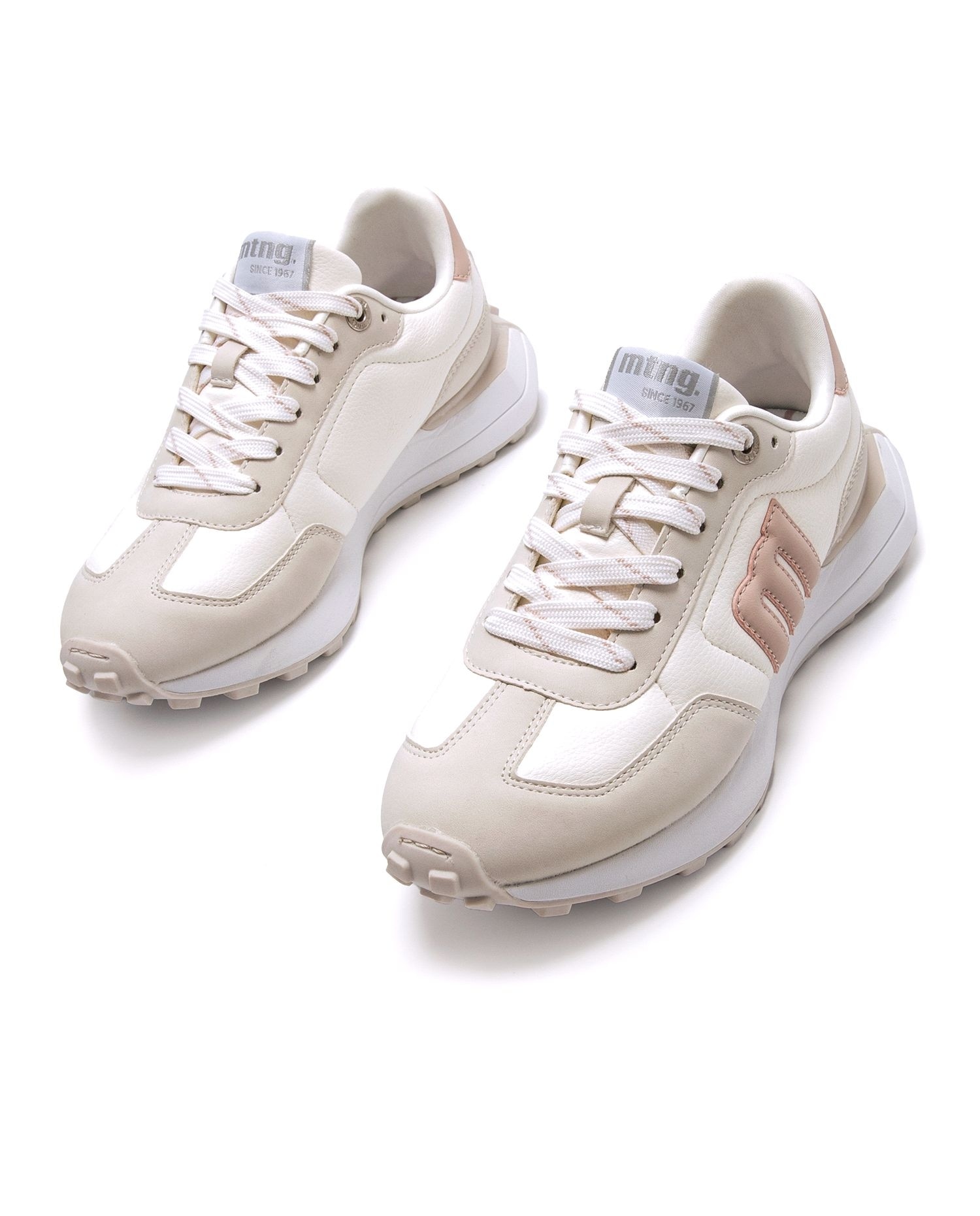 Sapatilhas Desportivas com Sola Serrilhada Bege-2