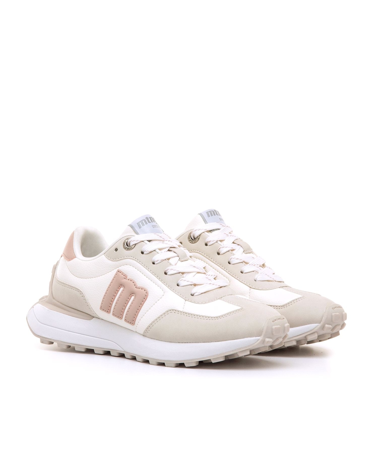 Sapatilhas Desportivas com Sola Serrilhada Bege-5