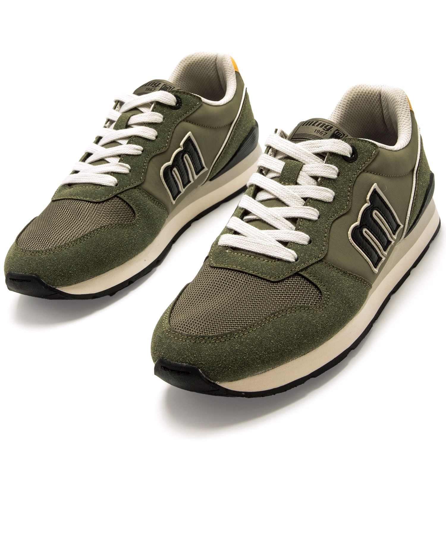 Sapatilhas desportivas pretas com logótipo Verde-4