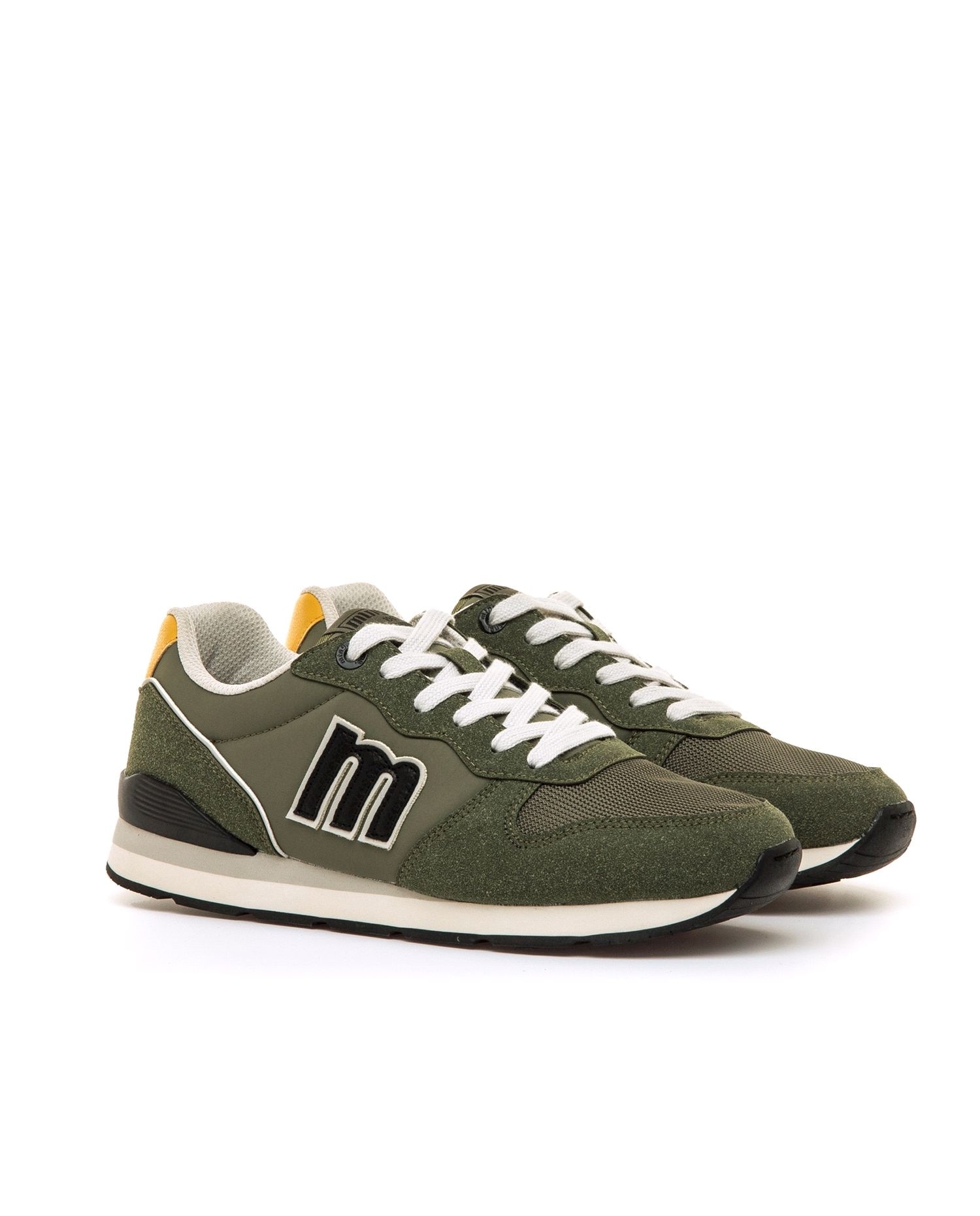 Sapatilhas desportivas pretas com logótipo Verde-5