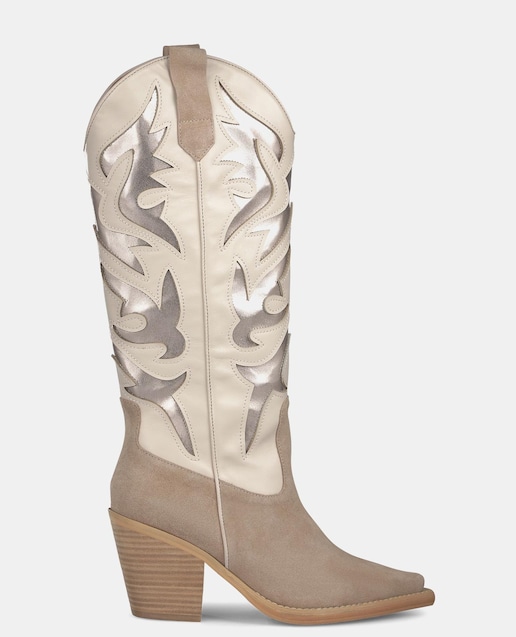 Imagem 0 de Botas Cowboy de Pele com Biqueira Afiada